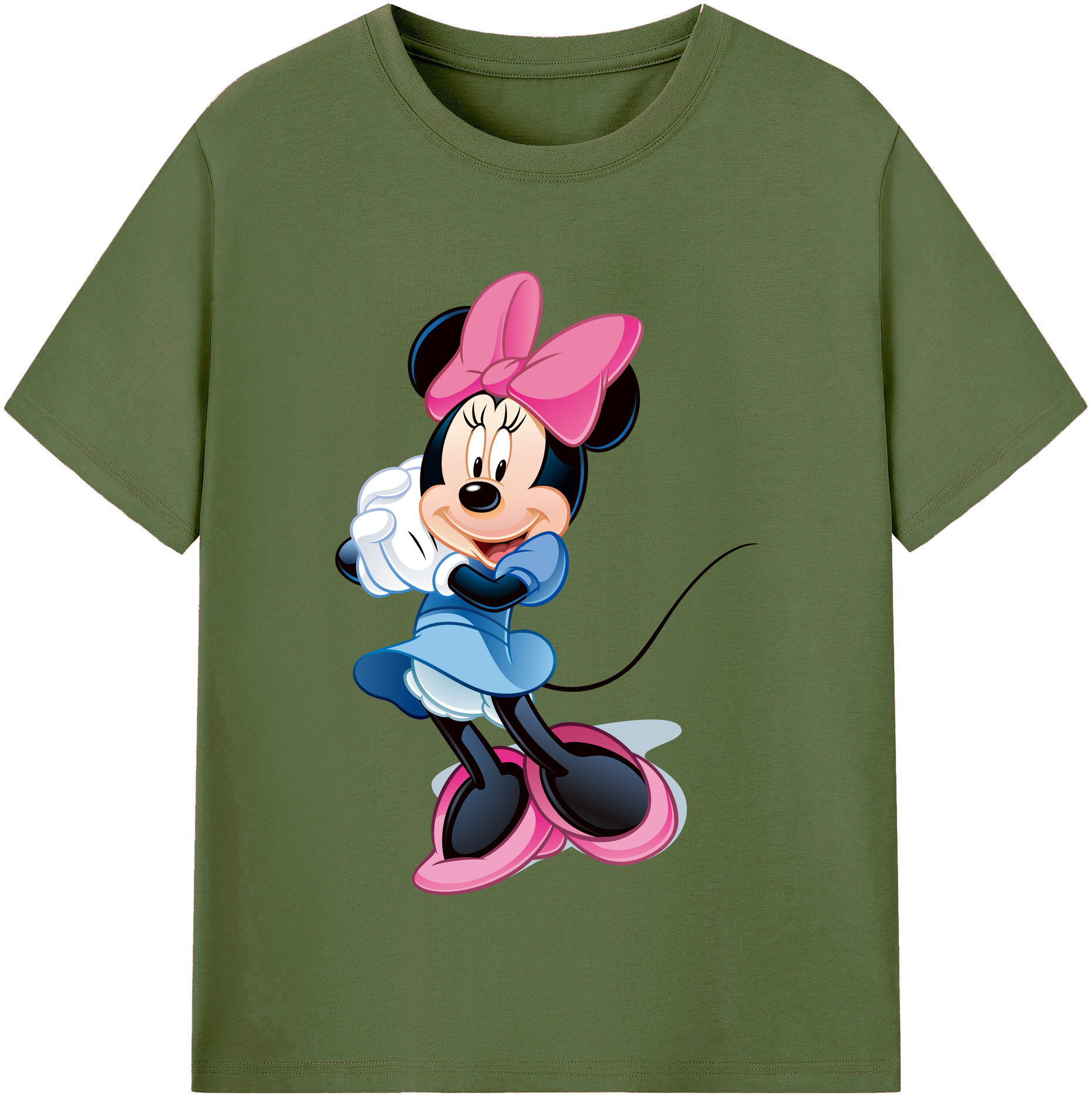 （画像用） ミッキーマウス Mickey Mouse 綿100％半袖Tシャツ（フロントプリント）